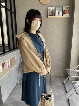 ムード カナザワ(mood kanazawa) 切りっぱなし○アッシュブラック