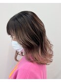 ピンクバレイヤージュ