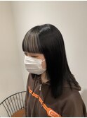前髪 前髪インナーカラー インナーカラー 前髪カット 韓国 池袋
