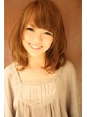 tuuli☆30代40代ペールベージュ切りっぱなしミディアム　24