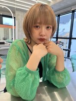 ロンドルーチェ 心斎橋(Lond luce)&nbsp;ダークアッシュ/ミディアムレイヤーカット［髪質改善/縮毛矯正］