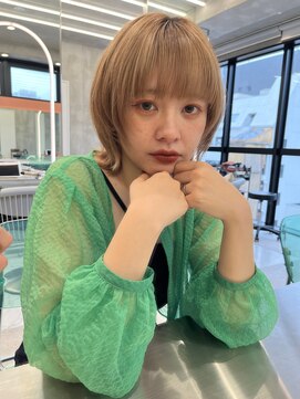 ロンドルーチェ 心斎橋(Lond luce) ダークアッシュ/ミディアムレイヤーカット［髪質改善/縮毛矯正］