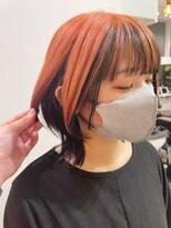 グーフィートーキョー 銀座(Goofy Tokyo)&nbsp;Goofy銀座/逆インナーカラー/オレンジ/バーミリオン/推しカラー