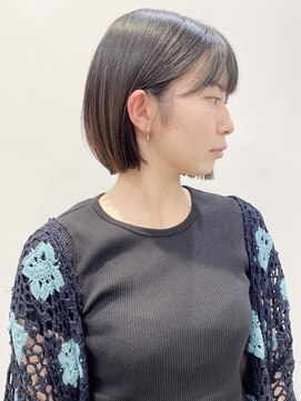 モリオフロムロンドン 松戸店(Morio from London) 【松戸 石山】耳掛け顎ライン丸みミニボブナチュラルボブ