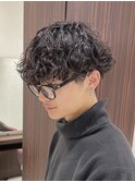 波巻きパーマ
