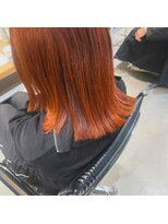 ヘアーエスクールエミュ(hair S. COEUR emu) オレンジカラー