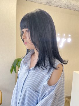 キジ(kiji) ミディアムレイヤー / ネイビーカラー〔久屋大通/久屋/丸の内〕