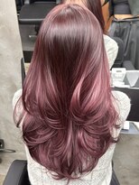 エッセンザ 梅田(ESSENZA)&nbsp;ピンクラベンダー　レイヤーカット