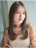 似合わせカットレイヤーカットメルティカラーサイドバング
