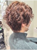 ショート 伸ばしかけ パーマ