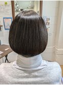 丸みのあるボブ