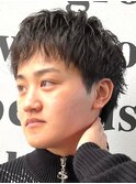 メンズマッシュパーマニュアンスパーマスパイラルパーマ刈り上げ