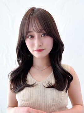 アフロート ルヴア(AFLOAT RUVUA) るなstyle 韓国風レイヤーくびれヘア顔まわりショコラブラウン