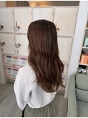 オレンジ　ブラウン　ブラウンベージュ　ブリーチ無し