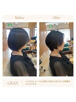 グランバイ アトリエドングリ(Grand × AtlierDonguri)&nbsp;お客様髪質改善データ1890（ハンサムショート）