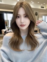 エインアンリー 明治神宮前(AIN.ANLY.)&nbsp;ワンカールレイヤーカット美髪バング薄め前髪小顔カット