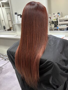 アーチフォーヘア 心斎橋店(a-rch for hair) ワンカラーで赤系カラー！