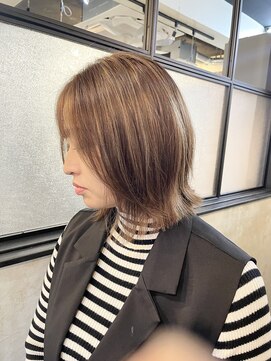 ジェルム ヘアーワークス(germe hair works) くびれレイヤーボブ