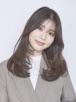 シェノン 赤羽店(CHAINON)&nbsp;ロングザクザクレイヤ―内巻きワンカールシースルーバング