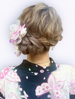 エルブロッサム 北上尾店(L-Blossom)&nbsp;夏浴衣◎大人可愛いゆるふわアップヘアセット