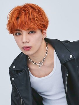 フェザーパーマサーフカール刈り上げセンターパート_F1181