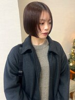 トナリ(tonari)&nbsp;顔周りレイヤー ミニボブ グレージュカラー【鹿児島中央駅】