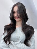 アルバム 渋谷パルコ(ALBUM)&nbsp;ロング韓国ヘア顔周りレイヤー大人ガーリー_F21337