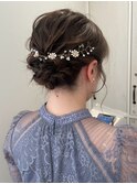 【チバ】ゆるふわアレンジ プリンセスヘア ドライフラワー