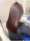 髪質改善◆縮毛矯正×チェリーブラウン