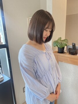 フレイムス ヘアアンドリラックス 吉川店(Frames hair&relax) 酸性ストレート×イルミナカラーで艶髪に