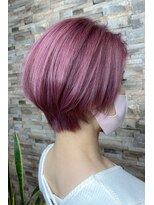 トップシェイプ(TOP SHAPE) ピンクカラー大人ショートボブ透明感ヘア