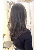 20代30代ミディアム　ピンクブラウン