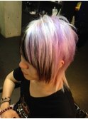 白×紫メッシュ ヴィジュアル系