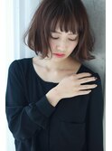 切りっぱなしカジュアルモードボブ
