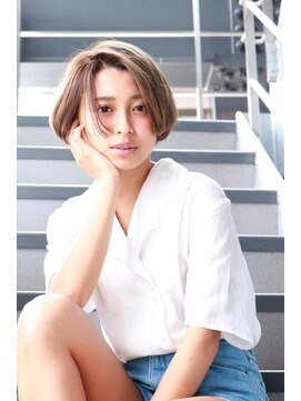 ヘアサロンエム 渋谷店(HAIR SALON M) ハイトーン×ショートボブ☆