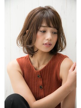 オレンジクラッカー(Orange Cracker) 【オレンジクラッカー】ひし形ふんわり大人愛されボブ　久米川