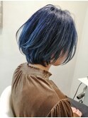 透ける暗髪ブルージュ