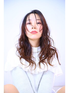 クオン(Hair Design Cuon) 【前髪アレンジ◎】アレンジバング×airカールパーマ