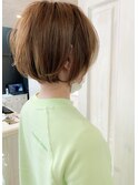 福山市髪質改善Caary人気ショートボブ　ショートヘア 大人モテ髪