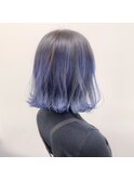 ブルーシルバーグラデーションカラー