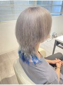 ホワイト×裾ブルー TAKUYA