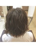 大人くびれボブ・無造作パーマ