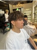 波巻きスパイラルパーマ　波巻きパーマ　スパイラルパーマ