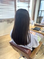 ヘア カンパニー トワ 千葉店(TOWA)&nbsp;バイオレット×伸ばしかけロング