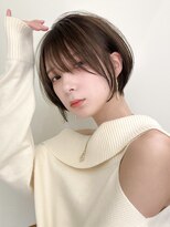 ジルブラン(JIL BLAN) ハイライトバレイヤージュダブルカラーショートカット30代40代