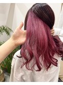 インナーカラーピンク