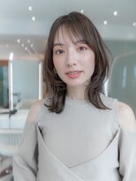 ケアリー  八千代緑が丘(Carelly)&nbsp;大人かわいい前髪セシルカットココアブラウンフリンジウェーブ