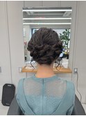 短い髪のアップスタイル【清板】