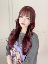 ランド 原宿表参道(LAND)&nbsp;ショコラアッシュ/ヘルシースタイル/ふんわりカール/前髪カット