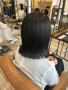 セットアップ 岡山北長瀬店(SET-UP) 外はねボブ/韓国マッシュ/クラシカルボブ/大人可愛い/黒髪ボブ